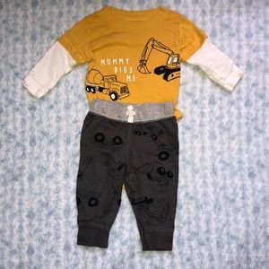 Carter’s Construction set for baby boy (3months)